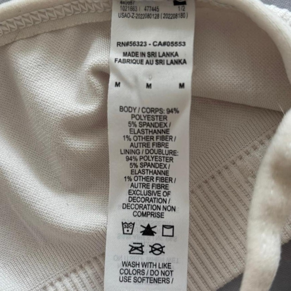 Nike Off-White Ribbed Top - Picture 4 of 4